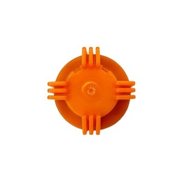 Stone River Golf Cart Battery Vent Caps 1/4 Turn Bayonet (Color: Orange)  4 Pack