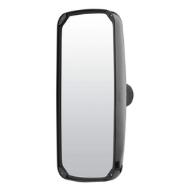 Retrac 610872 Aerodynamic 8 x 17-Inch Plastic West Coast Mirror Head, Fits 3/4 to 1-1/4-In Tube, Universal Driver or Passenger Side, chrome