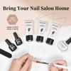 JEWHITENY Poly Nail Gel Set Clear Nude Brown Neutral Classic