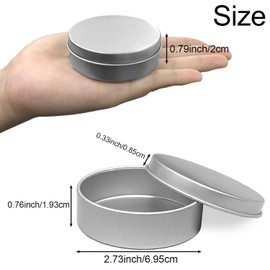 DARUITE Metal Tins with Lids, Pack of 24 Metal Box, Multifunctional Portable Soap Box, Small Tin with Lid, Waterproof, Small (9.5 x 6 x 2.2 cm)