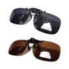 [AVIL] Clip-on Sunglasses Set of 2 Colors, Plastic Case, Cloth