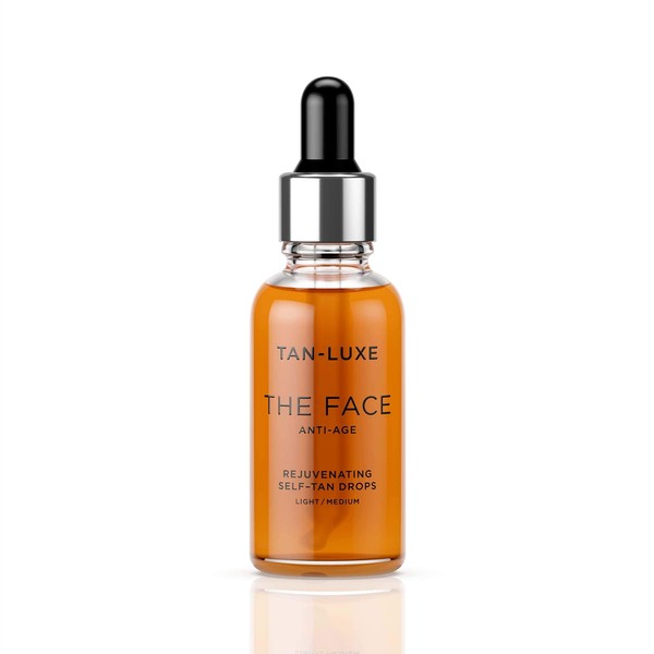 TAN-LUXE The Face Anti-Age - Rejuvenating Self-Tan Drops, 30ml - Cruelty & Toxin Free - Light/Medium