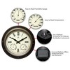 Infinity Instruments Forecaster Indoor/Outdoor Wall Clock, Thermometer, Hygrometer combo, Stylish