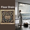 10x10cm Floor Drain Antique Copper Anti Odor Bathroom Floor Drainer