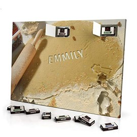 printplanet - Adventskalender mit Namen Emmily - gefüllt mit Schokoladen-Füllung - personalisiert mit Namens-Motiv Weihnachtsbäckerei - Schoko-Kalender, Weihnachtskalender, Namenskalender
