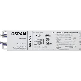 OSRAM Constant Voltage 96W 24Vdc Dimmable LED Power Supply, 1 Pack, White