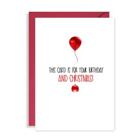 Funny Birthday AND Christmas Card - Happy Birthmas! Dual Celebration joke