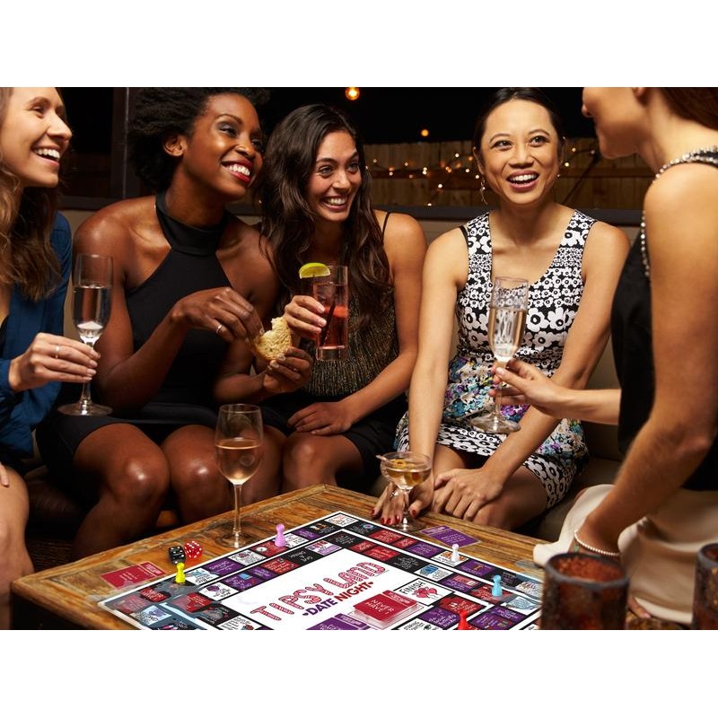 Tipsy Land Date Night Board Game - Fun Adult Drinking