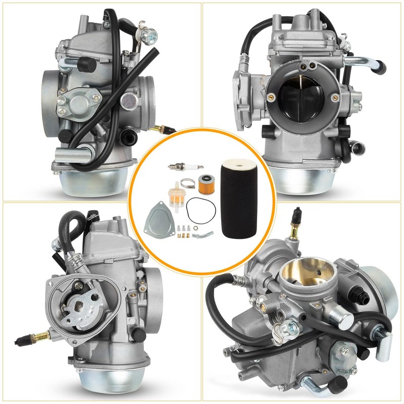YFM660 Carburetor Carb With Oil Filter & Spark plug Compatible