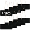 10pcs Chalk Board, Small Chalkboard Signs Erasable Wooden Rectangle with