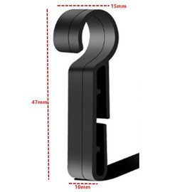 CuiCanfla Helmet Hooks, Headlight Clips, 30 Pieces Non-Slip Helmet Clip, Headlight Hooks, Helmet Headlight Clips, Hardhat Hooks, for All Types of Headlights, Protective Helmet