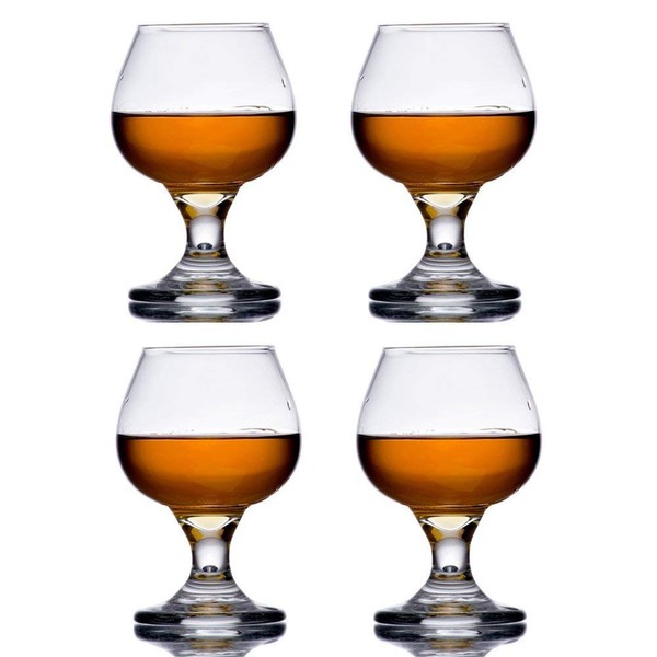 The Bar Glass Brandy Tasting Snifter Glass 5.5 oz (4, 5.5 oz)