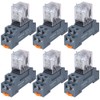 6PCS Electromagnetic Power Relay, 8-Pin 10 AMP 110/120V AC Relay