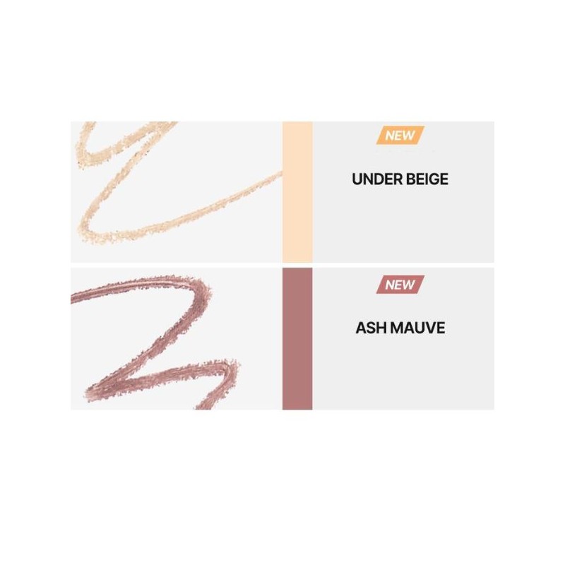 WAKEMAKE Real Ash Pencil Liner 0.14g, Color:02 DARK ASH BROWN