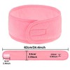Whaline 4 diademas de spa, para maquillaje, tela de rizo