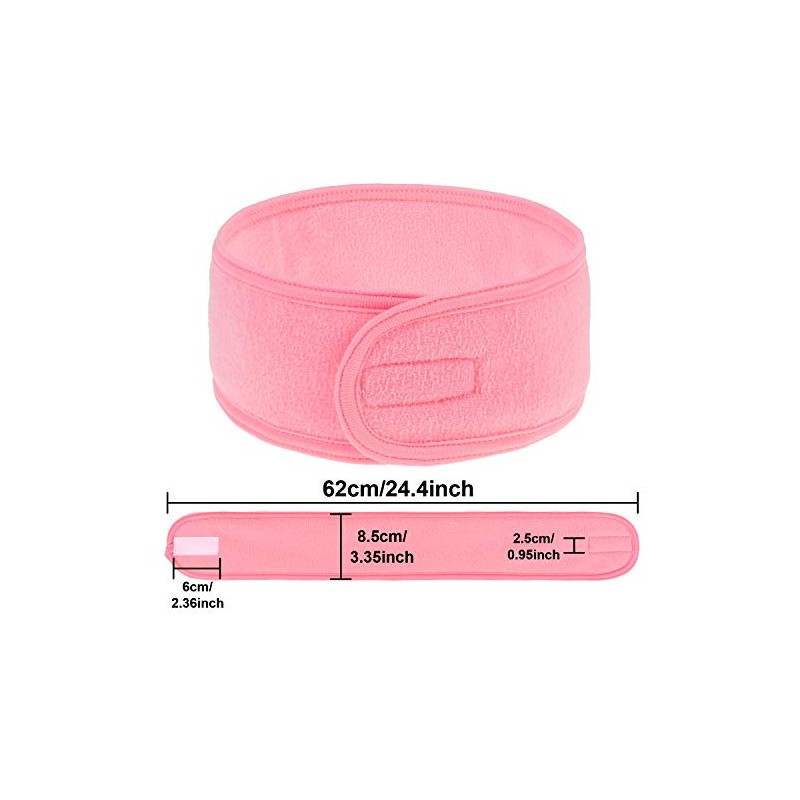 Whaline 4 diademas de spa, para maquillaje, tela de rizo