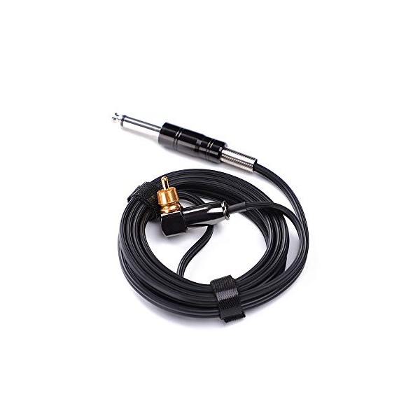Hawink Rotary Tattoo Machine Pen Spare Power Cord RCA Connectorï¼Blackï¼