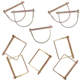 Baluue 10pcs Alloy Safety Pin Lockable Trailer Hitch Pin Heavy Duty Square Coupler for Trucks