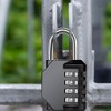 Combination Padlock 4 Digit Resettable Code Lock Locker Locks Outdoor