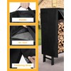 GASPRO 8FT Firewood Rack Outdoor with Cover, Adds Sturdy Middle
