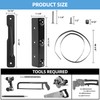 Louver Hardware Kit,Stainless Steel Deck Sunblind System for Louver Shutters