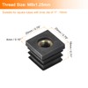 sourcing map 6Pcs Inserts for Square Tubes with M8-1.25mm Thread,