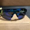 ALL IN MOTION, MEN'S SUNGLASSES BLADE-04 POLARIZED BLUE, BLACK FRAME,