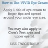 VIVID Peptide Eye Cream with Whitonyl for Dark Circles, Puffiness