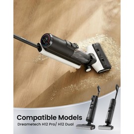 (5 Pieces) Replacement Vacuum Filters Roller Brushes Compatible with Dreame H12 Pro, H12 Dual Wet Dry Vacuum Cleaner Accessories Kit Include 2 Brush Rollers, 3 HEPA Filters Easy Clean