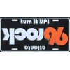 Exclusive 96rock "Turn it UP!" Embossed License Plate by Willard