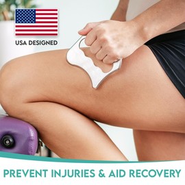 COZLOW 3-in-1 Muscle Scraper Tool Set - Skin Scraping Massage Tools for IASTM Therapy - Deep Tissue Gua Sha for Soft Tissue Mobilization, Fascia & Myofascial Release - Stainless Steel Metal Blades