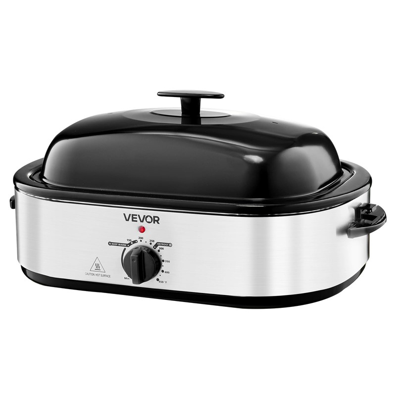 VEVOR Roaster Oven, 18QT Electric Roaster Oven, 150-450℉ Adjustable Temperature