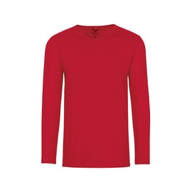 Trigema - Trigema Jungen Langarm-Shirt, Maglia a maniche lunghe Bambino, Red - Rot (kirsch 036), 9 anni (Tallia Produttore: 140)