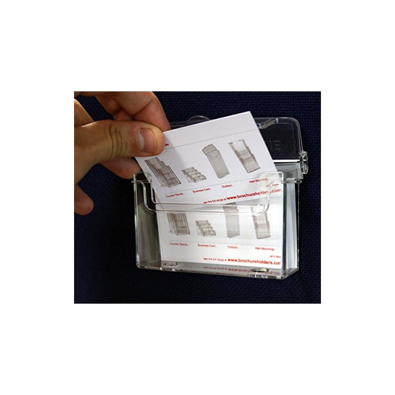 Taymar OD95_X2 Outdoor Landscape Business Card Holder 2 Pieces Colourless