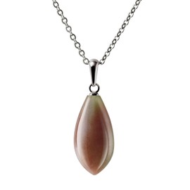 Franki BaKER Sterling Silver & Bloodstone Pendant Necklace. Chain length: 50cm