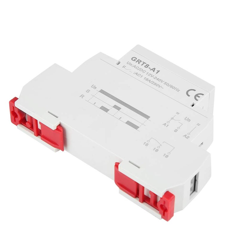 Oumefar Mini Power On Delay Relay AC/DC 12V~240V GRT8-A1 Time