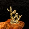 CHOVY Jungle Pyramid Statue - 100% Solid Brass Animal Stack