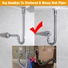 RANDOM Brass P Trap Bathroom Sink U-Shape 1-1/4 inch Sink