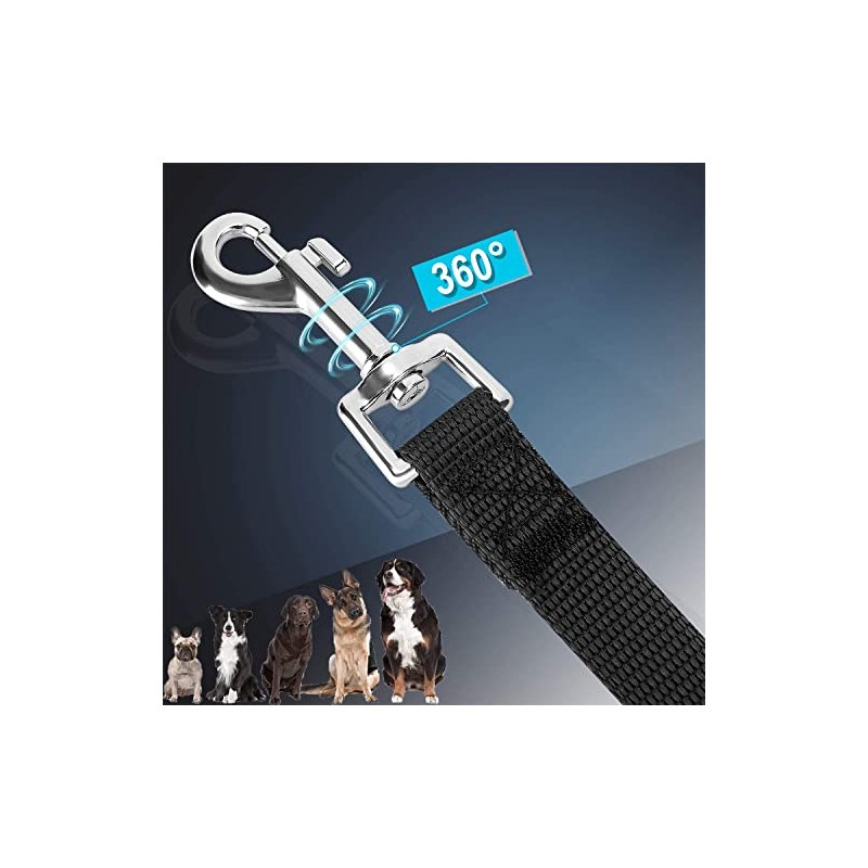 2pcs Correa para Perros, 15m Larga Correa de Entrenamiento para