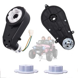 VitalKos 2 Pcs 24V RS555 Standard Gearbox, 40000RPM Motor with 2.1 CM Card Replacement for 24 Volt Kids Ride On Car Motorcycles High Speed Jeep SUV Car Accessories
