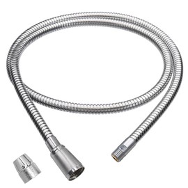 46092000 46174000 Grohe Kitchen Faucet Hose Replacement, Ladylux Metalflex Hose Compatible Grohe K4 K7, Bridge and Ladylux Cafe, Alira Sink Faucet, Pull-out Kitchen Faucet, 59 inch StarLight Chrome
