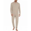 Ekouaer Men's One Piece Pajama Thermal Full Button Union Suit
