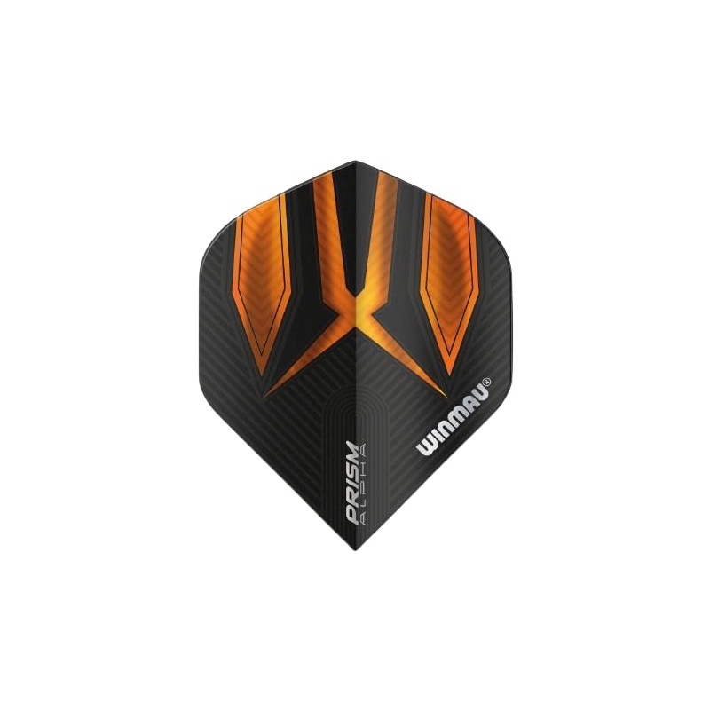 WINMAU Prism Alpha Black & Orange Extra Thick Dart Flights