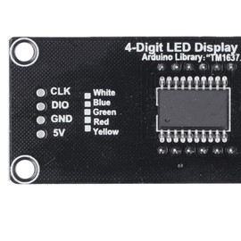 4 Set 4 Digit Digital Tube LED Display Board 7 Segments Clock Module TM1637 0.56in White, Multifunctional Accessory for Home Use (Green MRA041A)