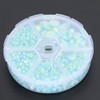 2Boxes Gradient Imitation Pearl Semicircular Nonporous Flat Back Decorative Accessories