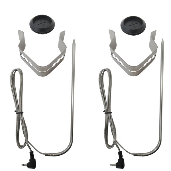 GRABOTE 2 Pack 50152 Temperature Meat Probe Replacement-Stainless Steel Cable-
