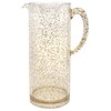 Gold Glittery Acrylic Pitcher - 60 Oz, Clear/Gold, 1 Pc