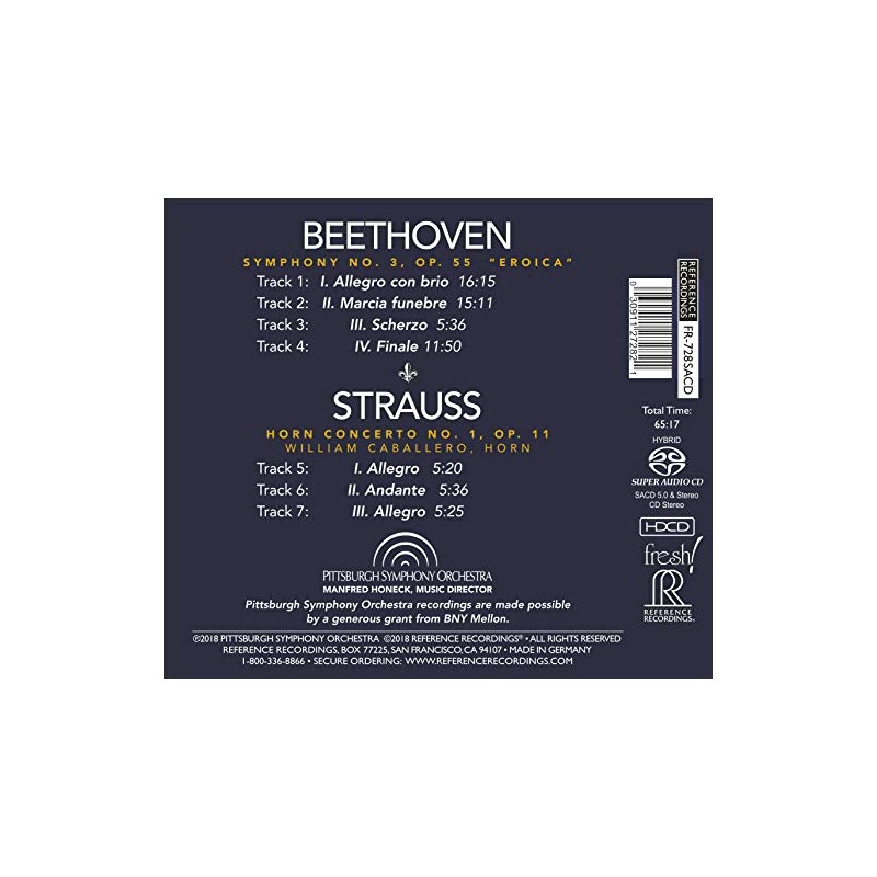 Beethoven: Eroica - Strauss: Horn Concerto No. 1