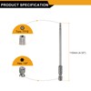 sourcing map TT15 Security Torx Head Screwdriver Bit 4.33" (110mm)