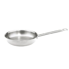 A-to-Z Supply SLSFP012 Fry Pan, 12" Dia., Round, Welded Handle with Hanging Hole, Induction Ready, 18/8 Stainless Steel, NSF